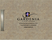 Tablet Screenshot of gardeniatile.com